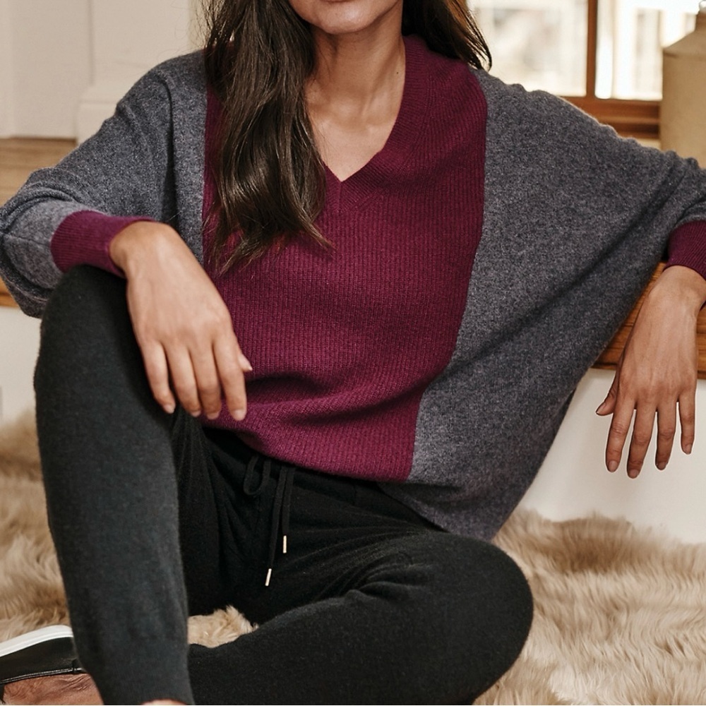 Garnet Hill Women Sweater 100 Recycled Cashmere Size XS City Classic Work